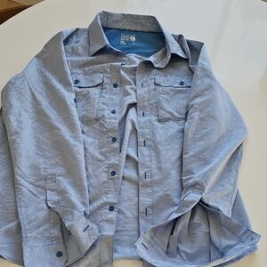 Mountain Hard Wear Sky Blue Button-Down Shirt